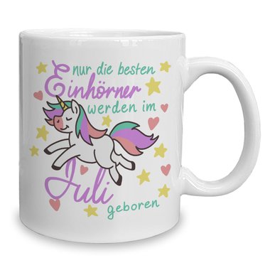 Kaffeebecher - Tasse - Einhorn Geburtsmonat