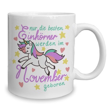 Kaffeebecher - Tasse - Einhorn Geburtsmonat