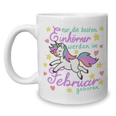 Kaffeebecher - Tasse - Einhorn Geburtsmonat