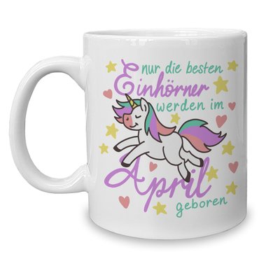 Kaffeebecher - Tasse - Einhorn Geburtsmonat