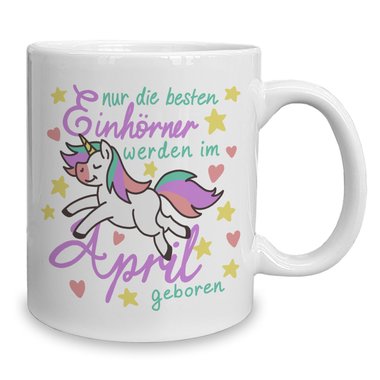 Kaffeebecher - Tasse - Einhorn Geburtsmonat