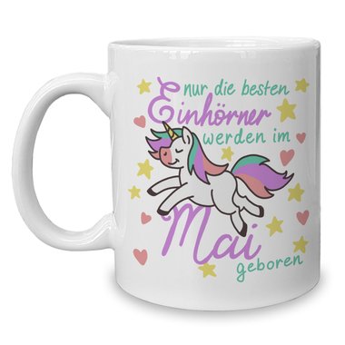 Kaffeebecher - Tasse - Einhorn Geburtsmonat