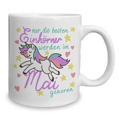 Kaffeebecher - Tasse - Einhorn Geburtsmonat Januar