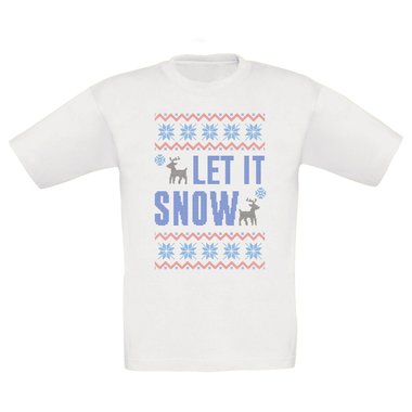 Kinder T-Shirt - Let it snow