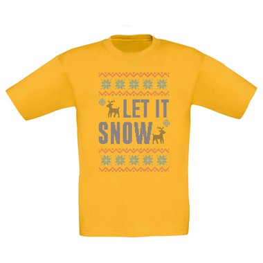 Kinder T-Shirt - Let it snow