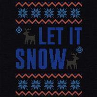 Kinder Hoodie - Let it snow schwarz-blau 152-158