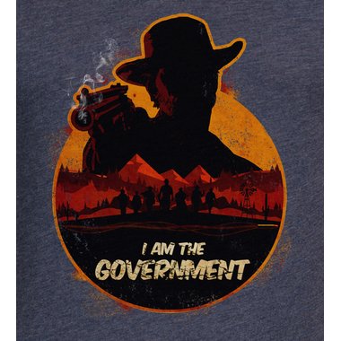 Herren T-Shirt - V-Ausschnitt - Wild West Cowboy