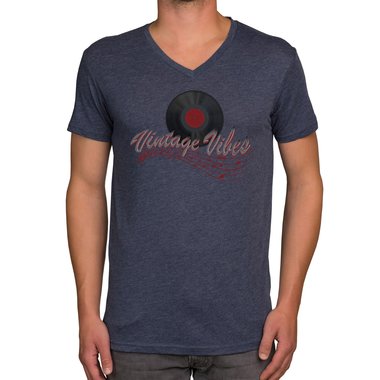 Herren T-Shirt - V-Ausschnitt - Vintage Vibes
