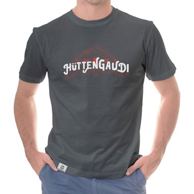 Herren T-Shirt - Httengaudi dunkelblau-weiss S