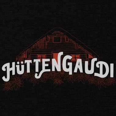 Damen T-Shirt - H�ttengaudi dunkelblau-weiss S