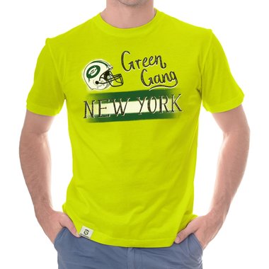 Herren T-Shirt - Green Gang - NY