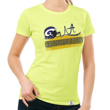 Damen T-Shirt - LA - Legion of Goon dunkelblau-gelb S