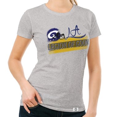 Damen T-Shirt - LA - Legion of Goon dunkelblau-gelb S