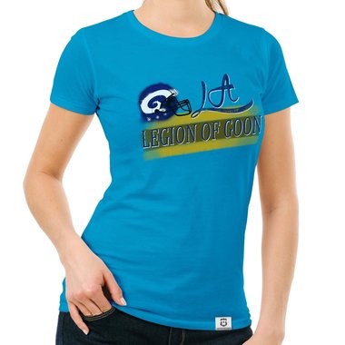 Damen T-Shirt - LA - Legion of Goon dunkelblau-gelb S