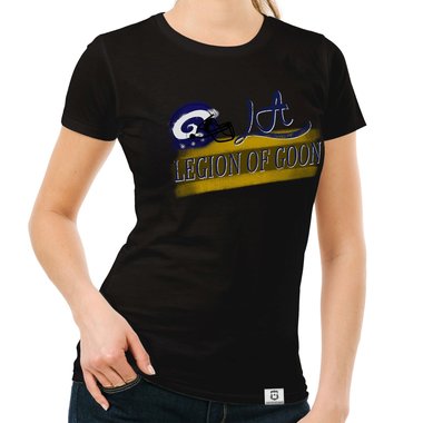 Damen T-Shirt - LA - Legion of Goon dunkelblau-gelb S