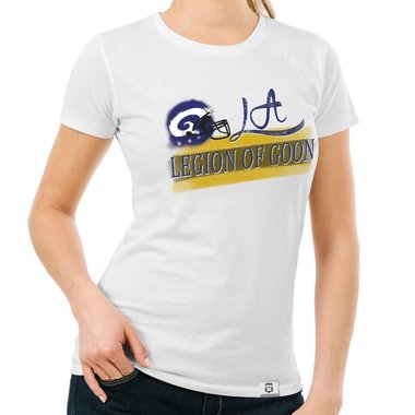 Damen T-Shirt - LA - Legion of Goon weiss-gelb XXL