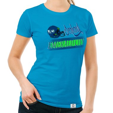 Damen T-Shirt - Seahawk - Emerald City