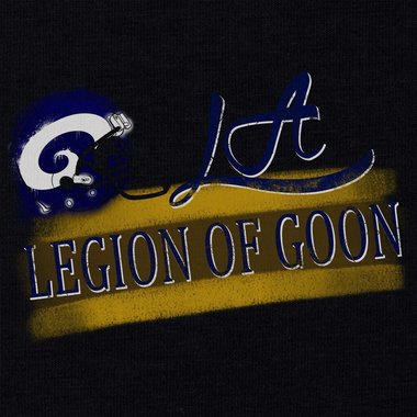 Herren Hoodie - LA - Legion of Goon dunkelgrau-gelb XS