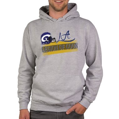 Herren Hoodie - LA - Legion of Goon dunkelgrau-gelb XS