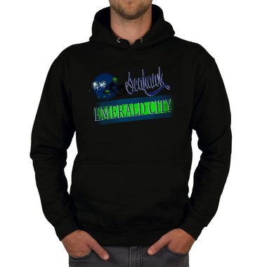 Herren Hoodie - Seahawk - Emerald City schwarz-dunkelblau 5XL