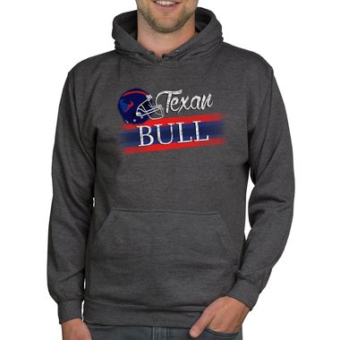 Herren Hoodie - Texan - Bull schwarz-rot 5XL