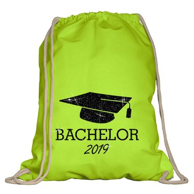 Turnbeutel - Bachelor 2019 natur-rotglitzer