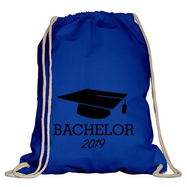 Turnbeutel - Bachelor 2019 natur-rotglitzer