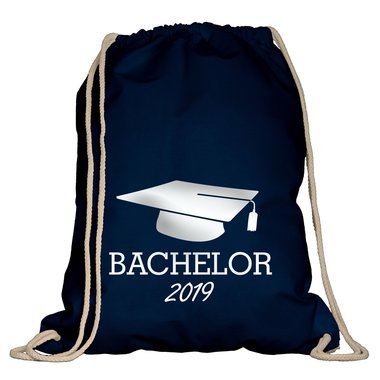 Turnbeutel - Bachelor 2019 natur-rotglitzer