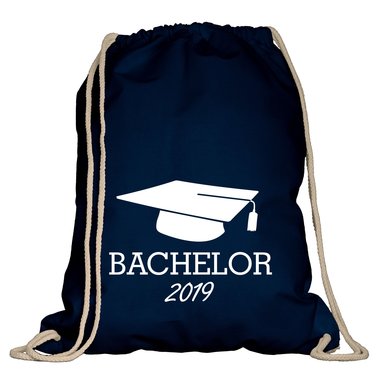 Turnbeutel - Bachelor 2019 natur-rotglitzer