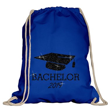 Turnbeutel - Bachelor 2019 natur-rotglitzer
