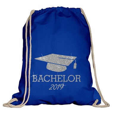 Turnbeutel - Bachelor 2019 natur-rotglitzer