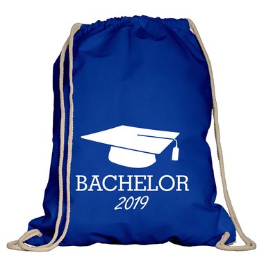 Turnbeutel - Bachelor 2019 natur-rotglitzer