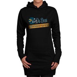 Damen Long Hoodie - Da Bear - Windy City