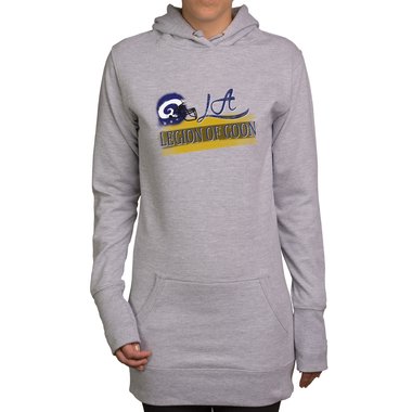Damen Long Hoodie - LA - Legion of Goon hellgrau-orange XL