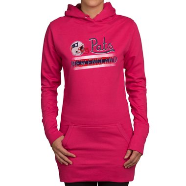 Damen Long Hoodie - Pats - New England fuchsia-rot XS