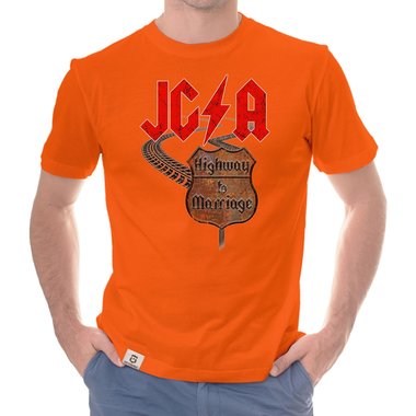 Herren JGA T-Shirt - Highway to Marriage