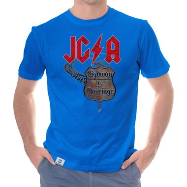 Herren JGA T-Shirt - Highway to Marriage