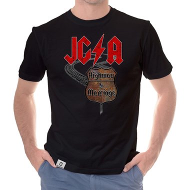 Herren JGA T-Shirt - Highway to Marriage