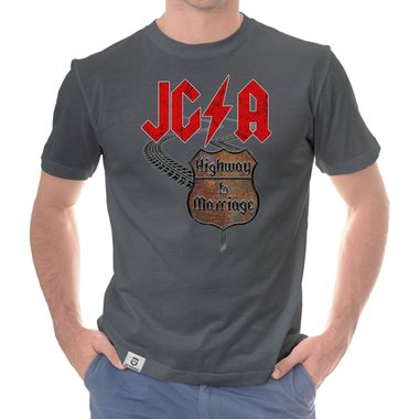 Herren JGA T-Shirt - Highway to Marriage