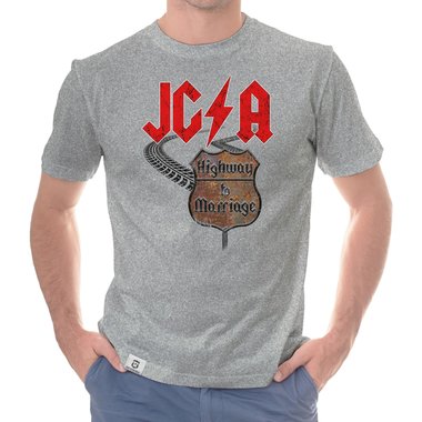 Herren JGA T-Shirt - Highway to Marriage