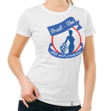 JGA Damen T-Shirt - Braut Ahoi