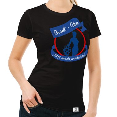 JGA Damen T-Shirt - Braut Ahoi