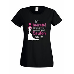 JGA Shirts - Damen T-Shirt Ich heirate - die anderen...