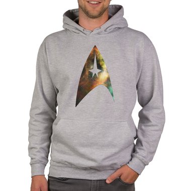 Herren Hoodie - Sternenflotte dunkelgrau-space XXXL