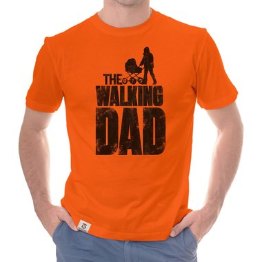 Herren T-Shirt - The Walking Dad weiss-schwarz 5XL