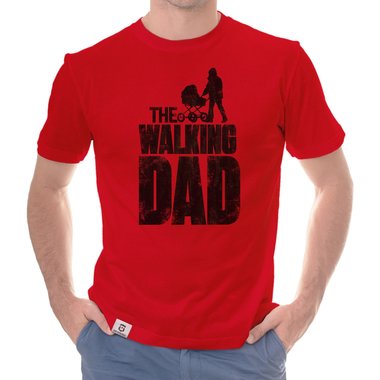 Herren T-Shirt - The Walking Dad weiss-schwarz 5XL