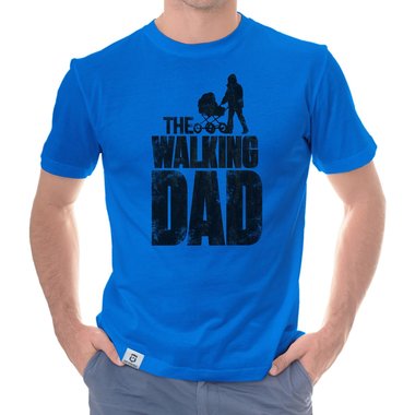 Herren T-Shirt - The Walking Dad weiss-schwarz 5XL