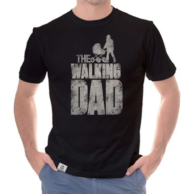 Herren T-Shirt - The Walking Dad weiss-schwarz 5XL