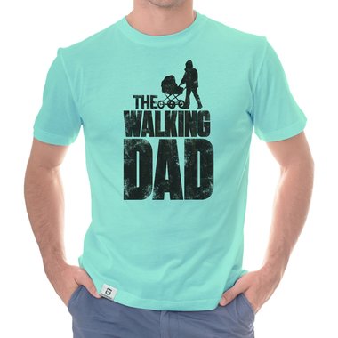 Herren T-Shirt - The Walking Dad weiss-schwarz 5XL