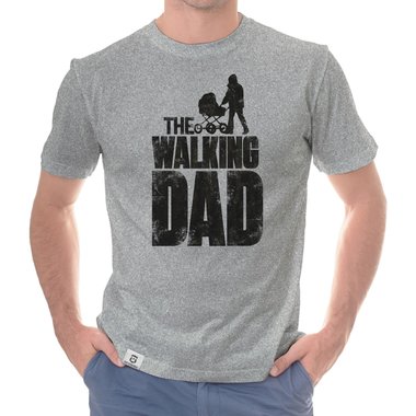 Herren T-Shirt - The Walking Dad weiss-schwarz 5XL